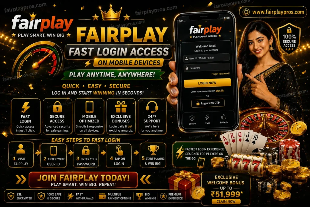 Fairplay Fast Login Access on Mobile Devices
