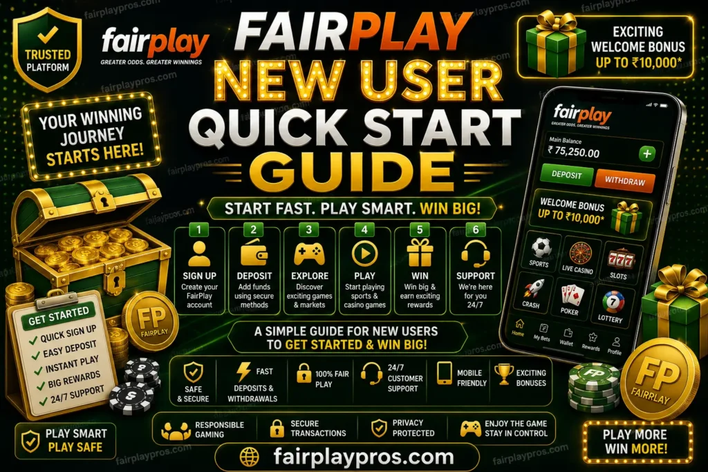 Fairplay New User Quick Start Guide