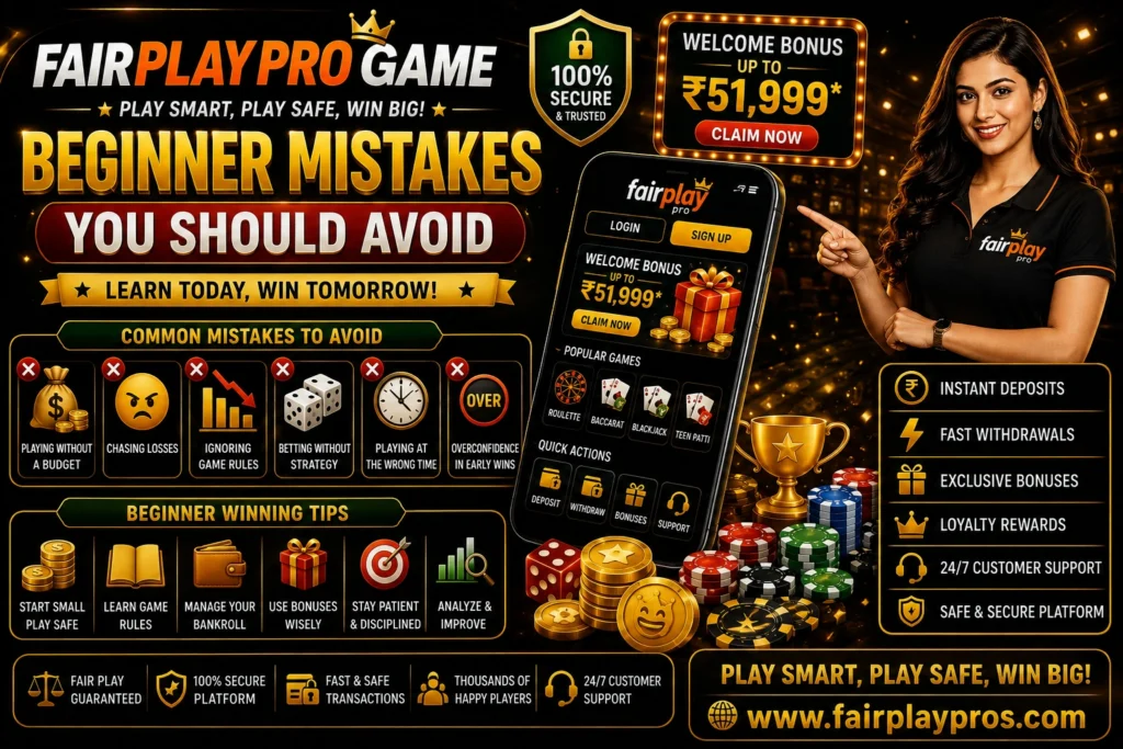 Fairplaypro Game Beginner Mistakes You Should Avoid